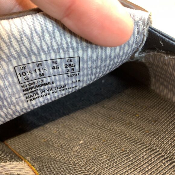 Clarks Men's Un Abode Loafer Size 11.5 M Navy Suede Brown Casual Slip On Shoe - Picture 8 of 10